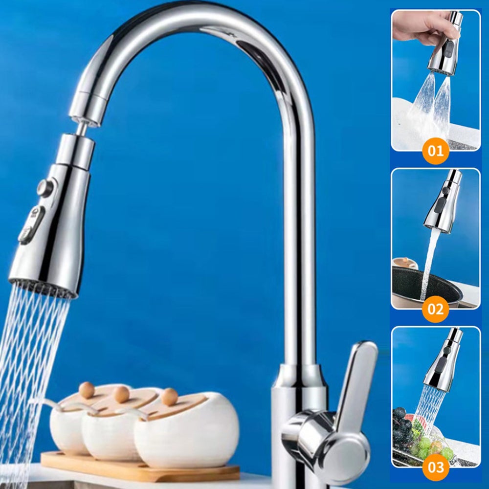 Acheter Extension de robinet de cuisine pivotante à 360 °, aérateur  universel, filtre anti-éclaboussures, lavabo de cuisine, bec d'aérateur