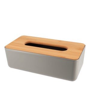Housse de boîte de mouchoirs, Porte-boîte de mouchoir carré en cuir Pu  moderne - Organisateur de salle de bain Porte-boîte décorative - Beige