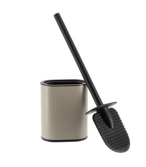 Recharge pour brosse de toilette wenko en silicone noir 8 x 35 cm