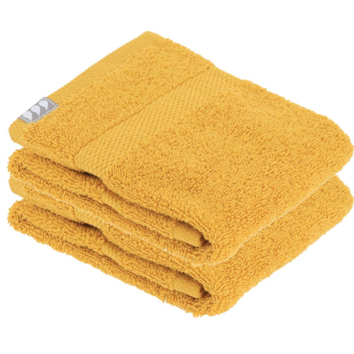 Serviettes De Toilette 50x90cm - Lot De 2 - 100% Coton 450g/m² - Bleu Canard