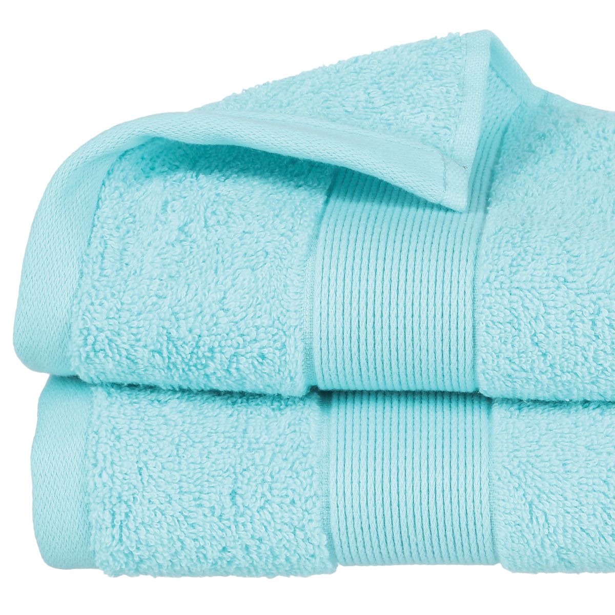 Lot de 6 serviettes de toilette 50x90 cm ALPHA bleu Marine