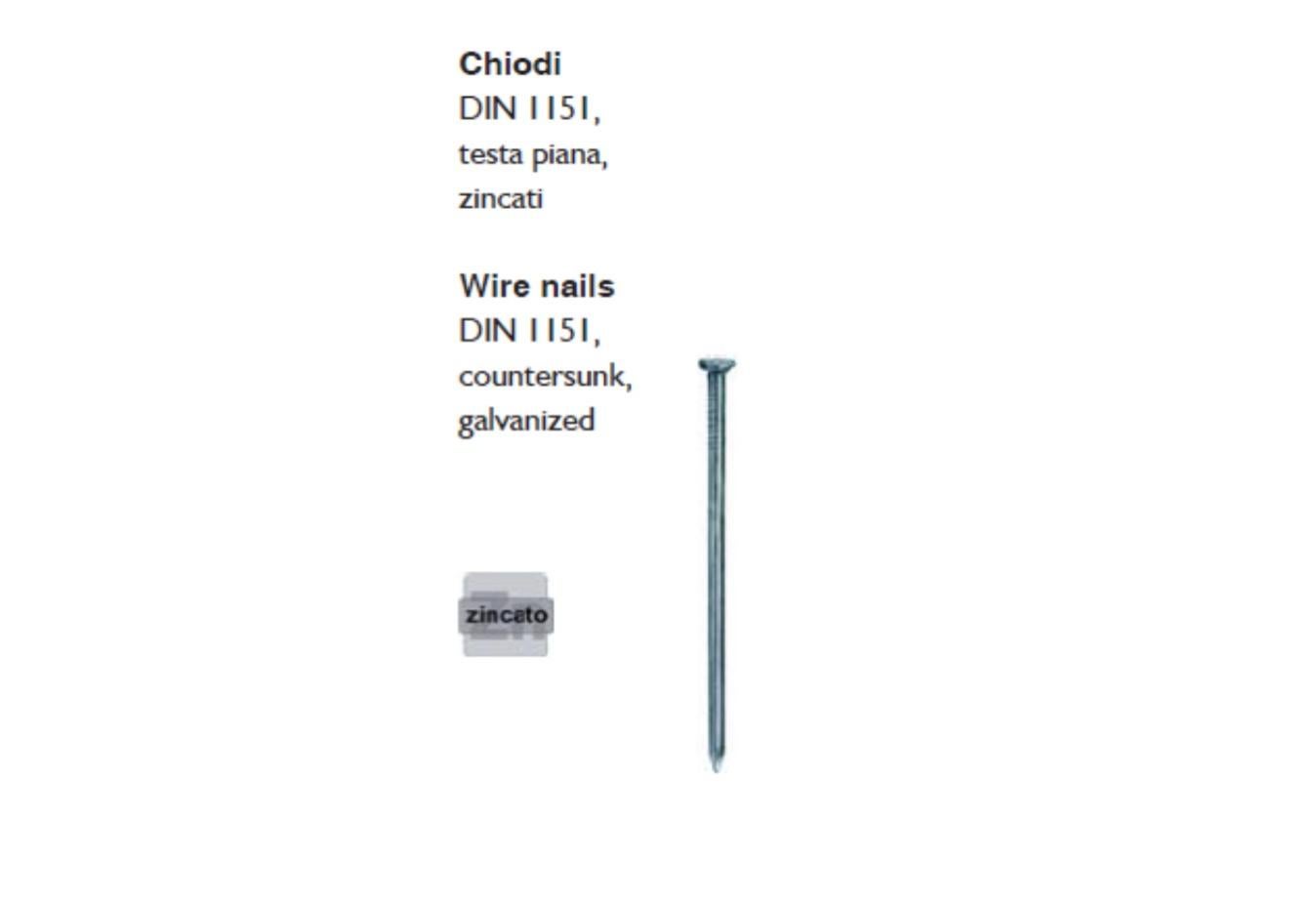 Cavatorta 1kg Chiodi Tp Testa Piana Per Legno, Scegli Il Formato