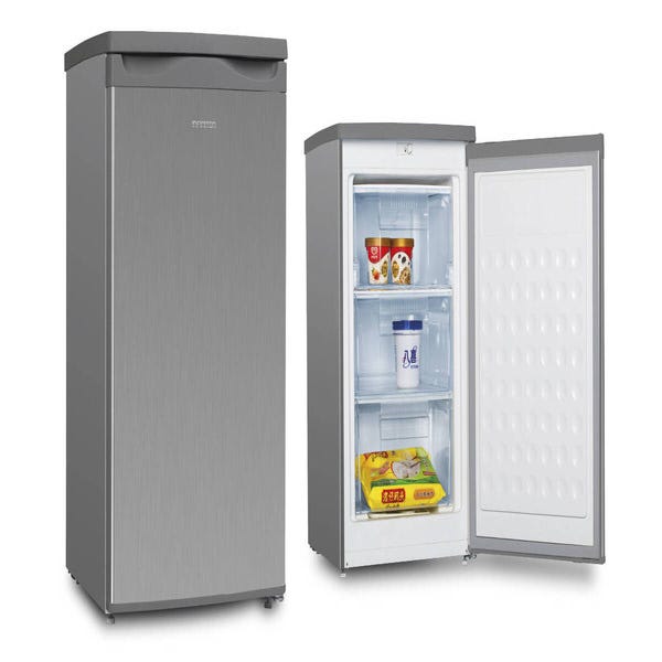 Congelador vertical con 6 cajones de almacenamiento y un sistema de frío  cíclico Inox Infiniton