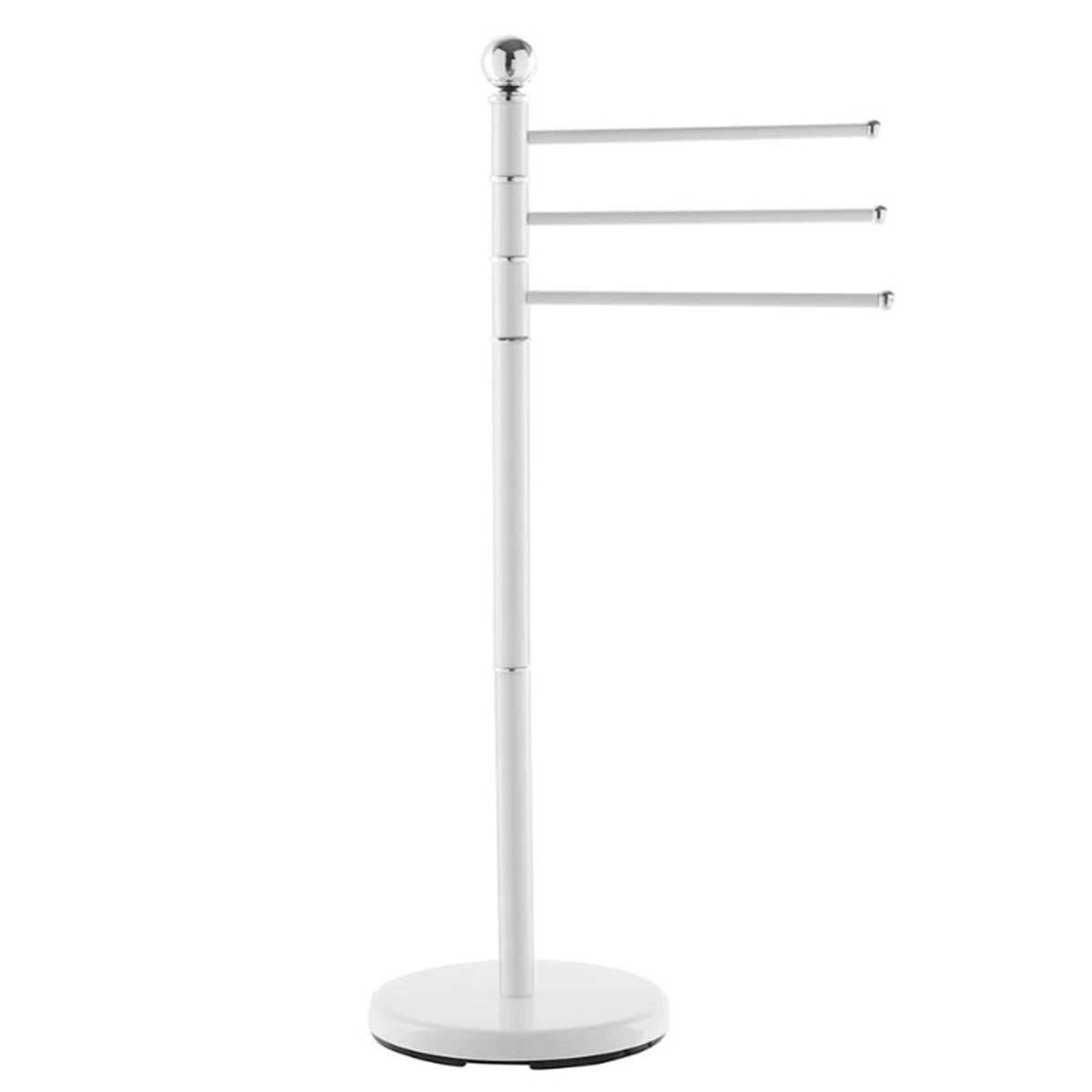 Portasciugamani Da Bagno A 3 Bracci Girevoli - Senza Foratura Con Ventosa Forte, Design Salvaspazio - Foto 13