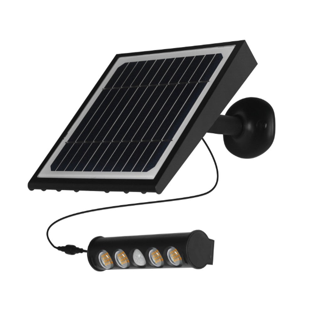 Projecteur led solaire NATURE 1250 Lumens 200W panneau séparé batterie  lithium