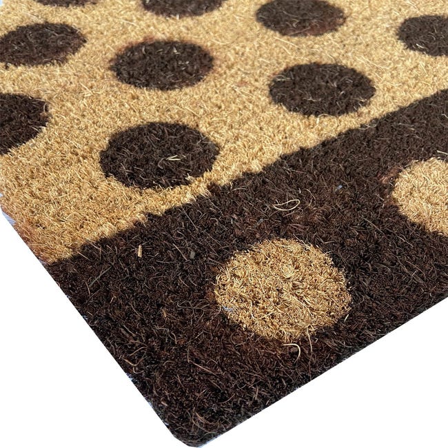 Felpudo semicircular antideslizante, alfombras geométricas de