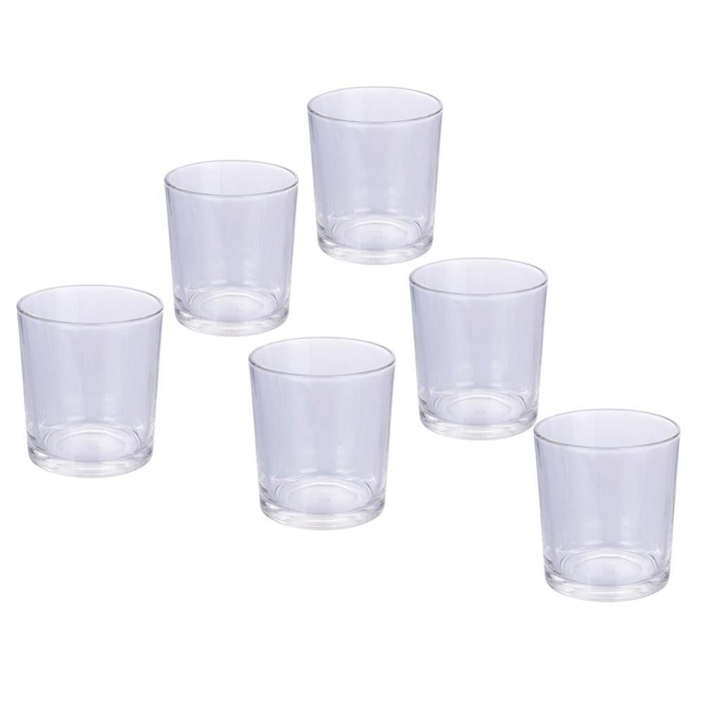 Set di 4 calici vino rosso in cristallo trasparente 200 ml, Rose Garden