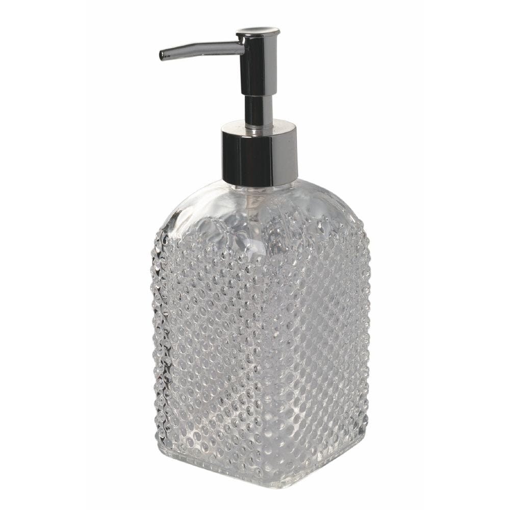Dispenser sapone liquido per bagno locali e ristornati 500 ml in vetro  decorato Imperial
