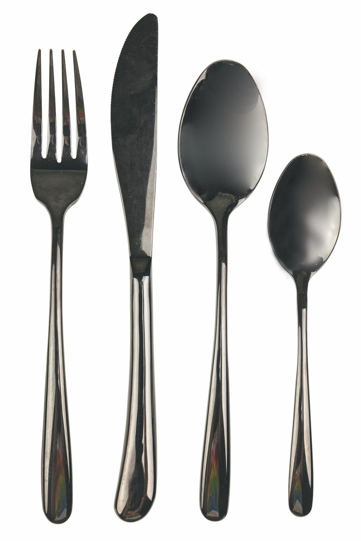 Bristol Set Posate In Acciaio Inox Lucido Per 6 Persone - 24 Pezzi, Lavabile In Lavastoviglie, Design Ergonomico