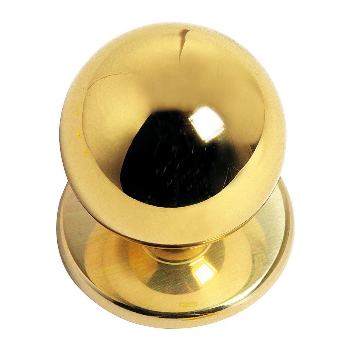 Pomolo In Ottone Zigrinato - Con Filetto, 40 Mm, Filetto 10 Mm