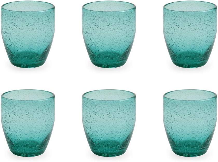 Bicchieri acqua in vetro soffiato set 6 bicchieri 300 ml Acapulco