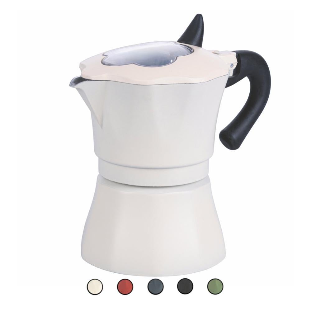 Moka Zanetti Mama 3 Tazze Alluminio Nero Antigoccia