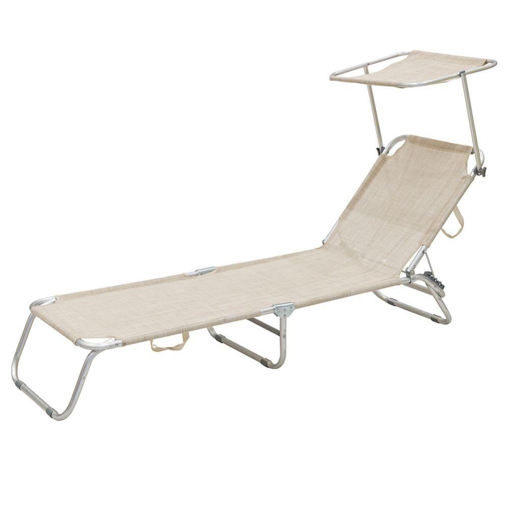 Lettino Da Spiaggia Melino Deluxe Regolabile Con Vassoio – Fantasia Floreale, Blu/verde