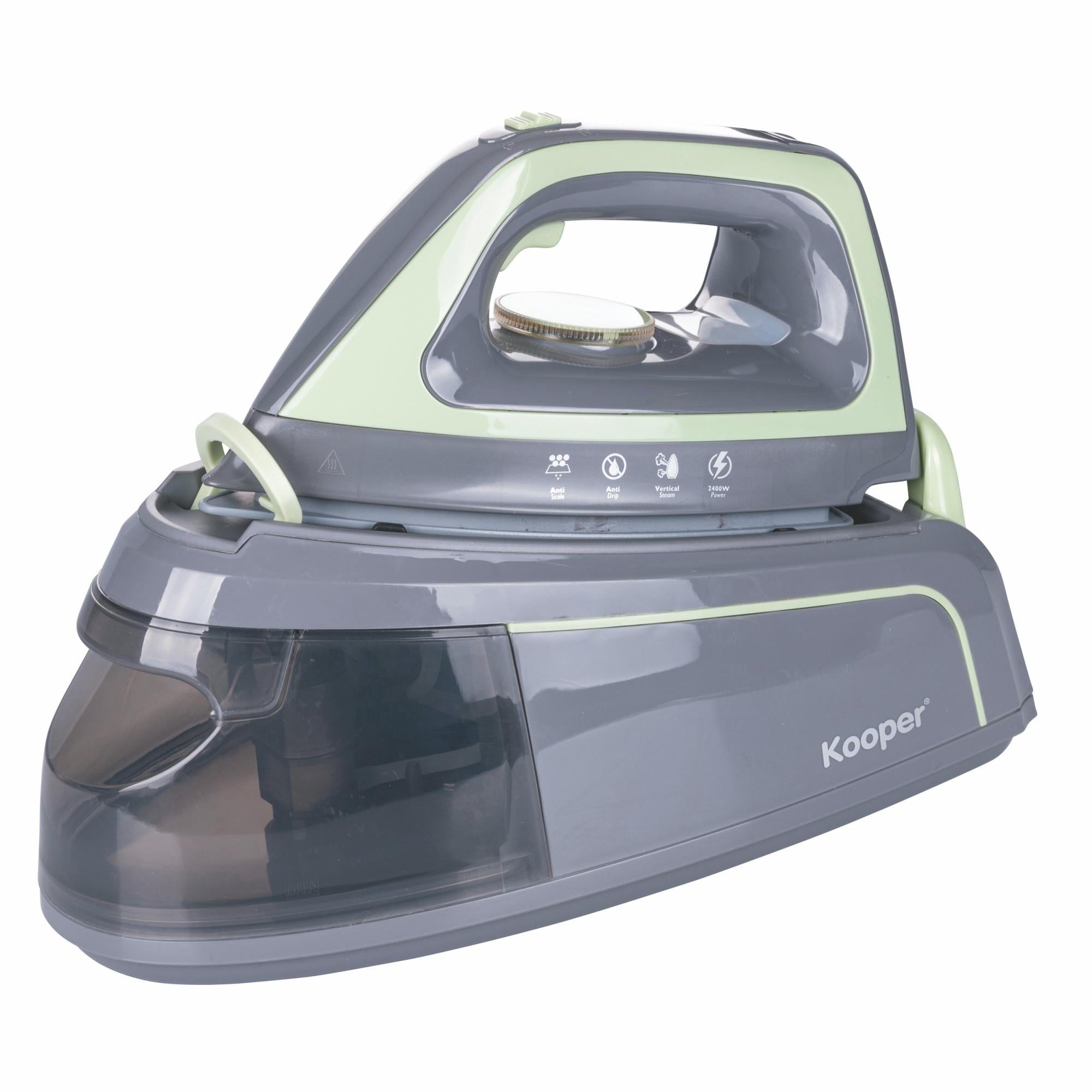 Ferro Da Stiro Con Caldaia A Vapore Continuo BEHOME 2250W, Piastra In Ceramica, Serbatoio 1,5L