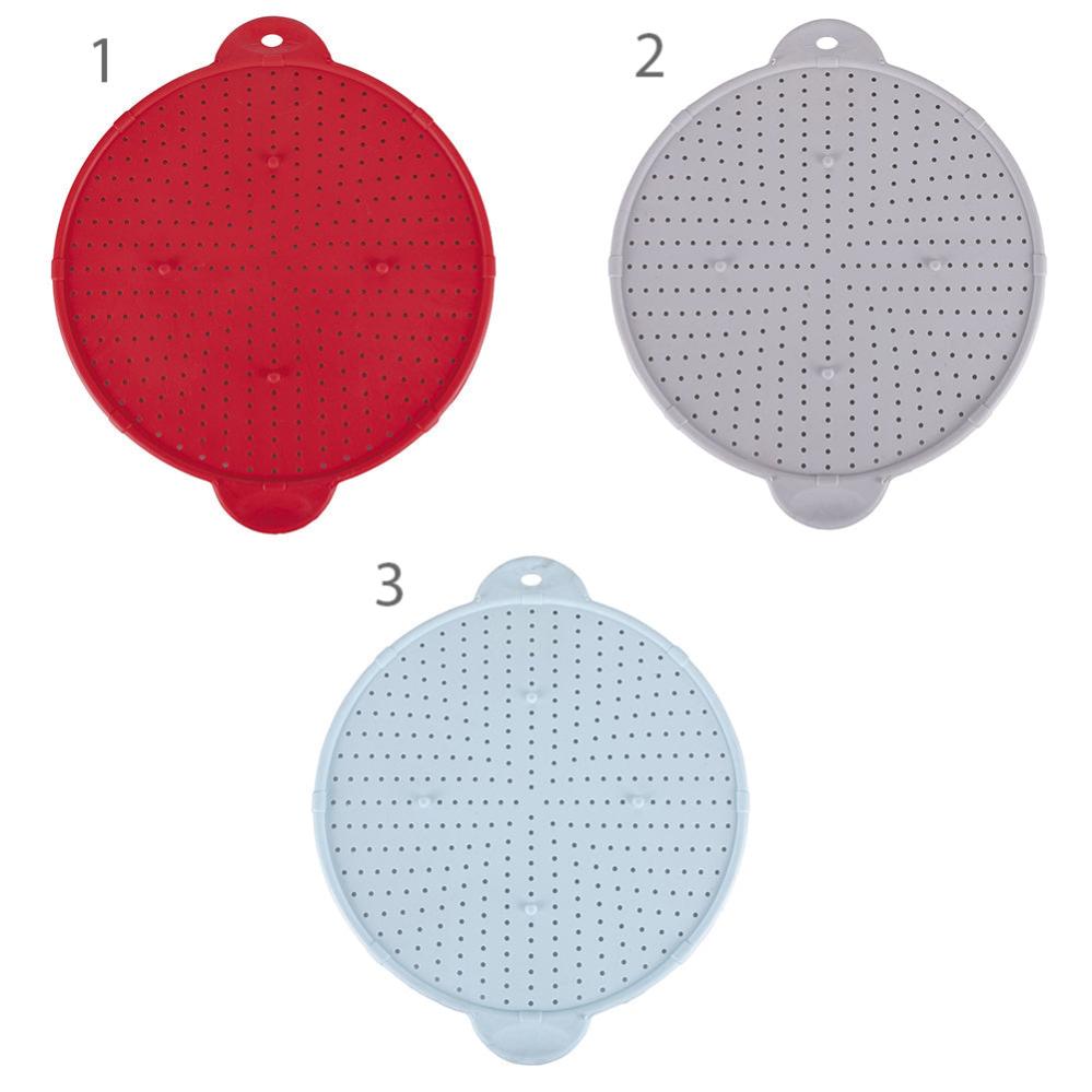 JIAYAN Sottopentola in silicone resistente al calore per tavoli caldi da appoggiare e appoggiare cucchiai (confezione da 4 rossi