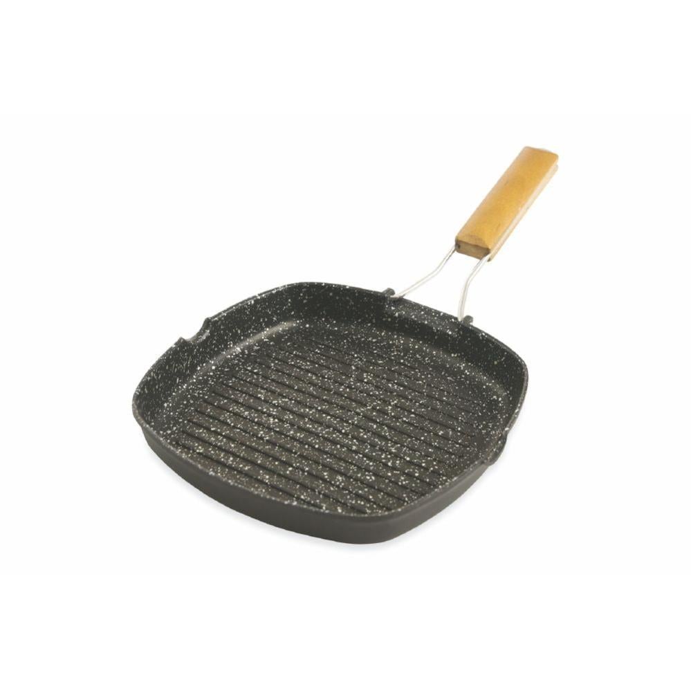 Monix Solid Bistecchiera In Alluminio Pressofuso 28 Cm – Antiaderente Teflon Classic, Adatta A Induzione, Senza PFOA, Fondo Spesso