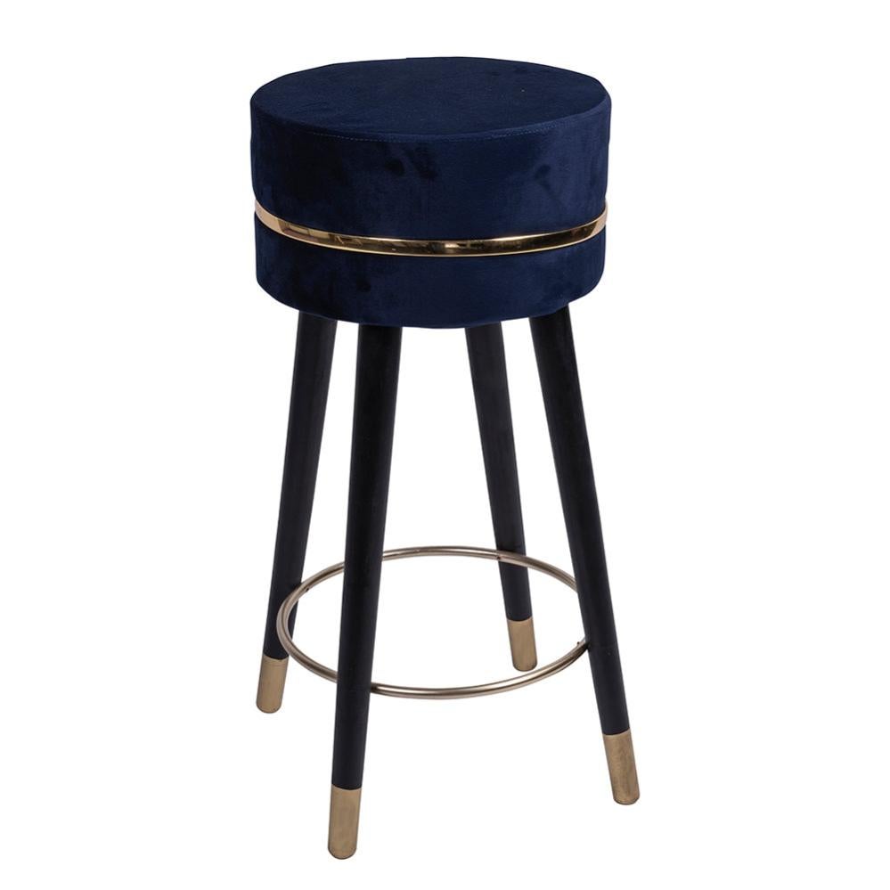 Tabouret De Bar D int rieur Rond Avec Structure En Bois Et Assise En tabouret-de-bar-d-int-rieur-rond-avec-structure-en-bois-et-assise-en