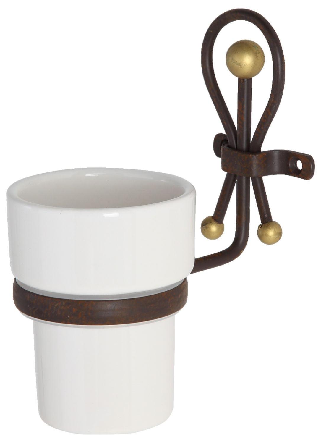 Portaspazzolino In Ceramica Tortora Da Appoggio | Leroy Merlin