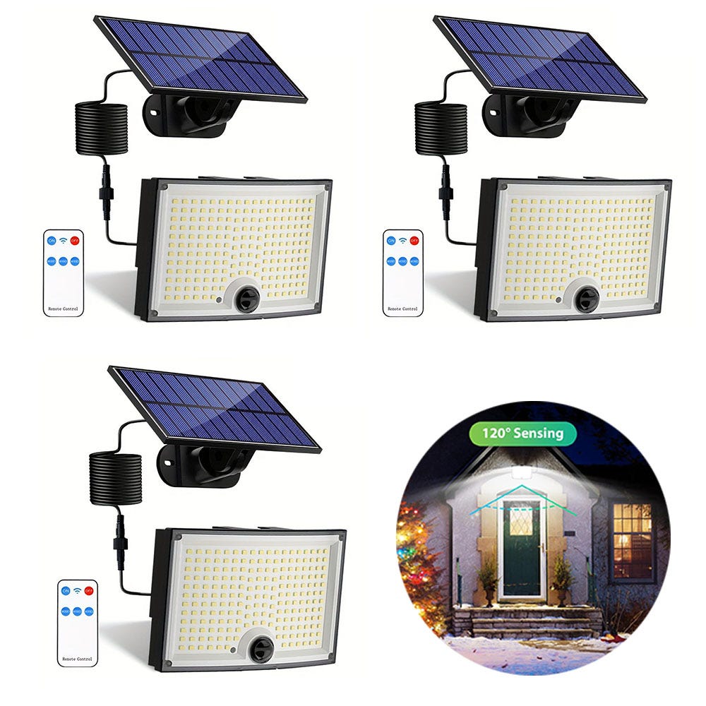 Pack 6 Apliques de Pared Solares LED con Sensor Crepuscular y