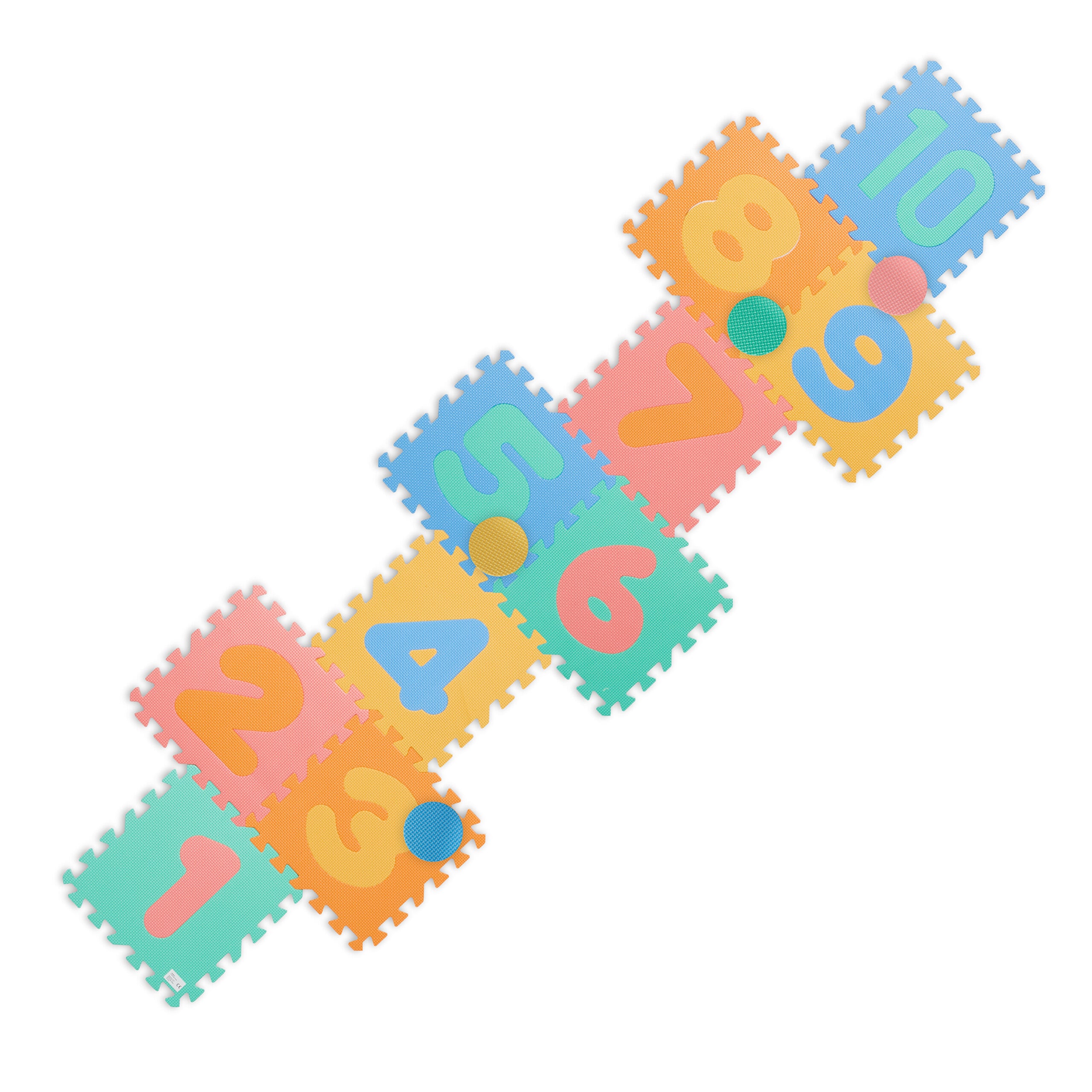 Relaxdays Tappeto Gioco Bambini, Tappetone Puzzle 9 Tasselli con