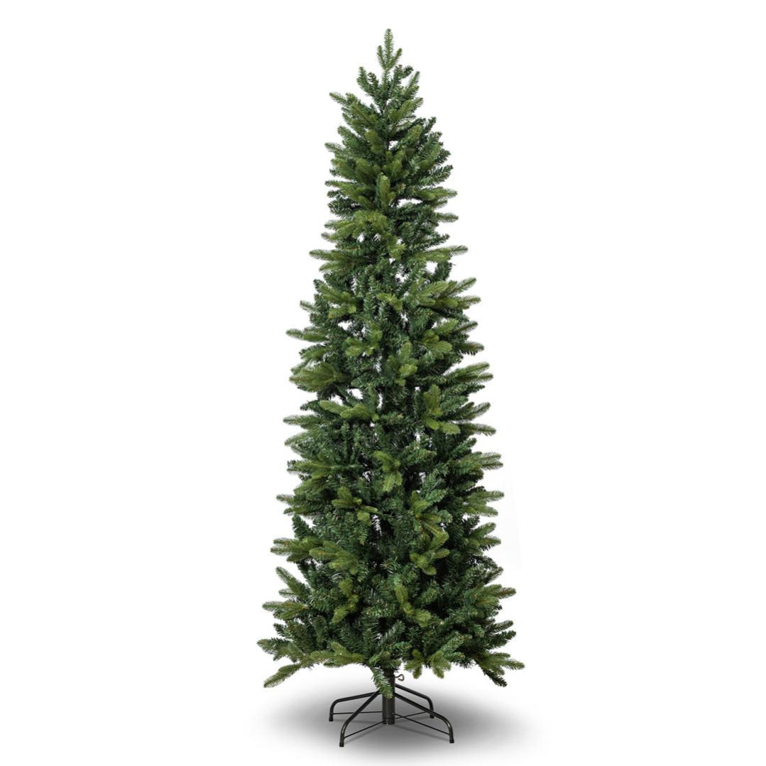 RELAX4LIFE Set 3 Alberi Di Natale Slim Con Luci LED – Altezze 90/120/150 Cm, Rami Folti, Effetto Neve, Per Casa E Negozio - 3