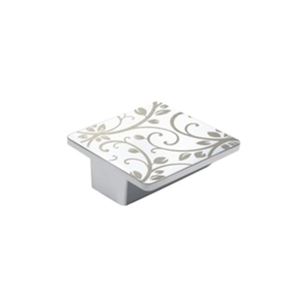 Pomo Redondo Plano De Zamak Cromado Brillante 33 Mm - Para Muebles, Armarios O Puertas