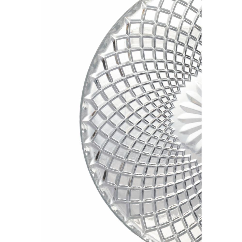SAFYY Set 5 Piatti Portacandele In Vetro Trasparente 13x1.5cm - Sottobicchieri Decorativi Per Matrimoni E Casa