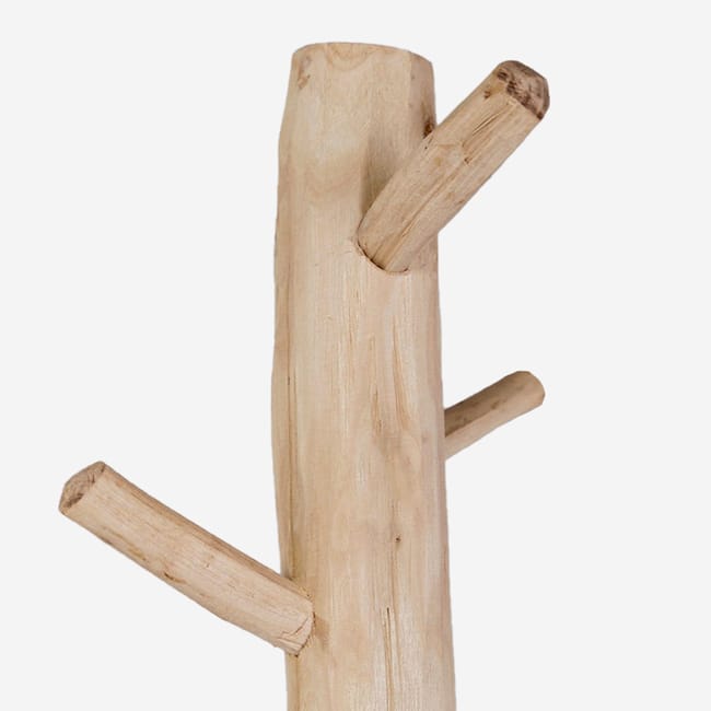 PERCHERO DE PIE MADERA NATURAL 52X52X170CM Leroy Merlin