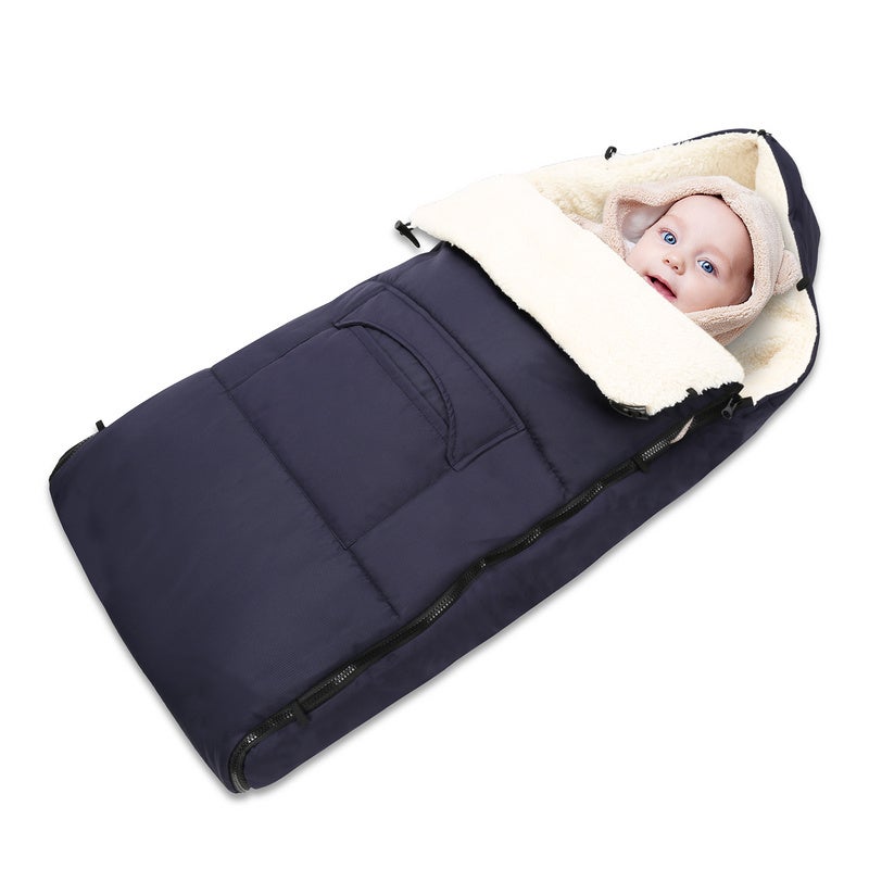  Saco de dormir ruso de invierno para bebé, grueso para  cochecito de bebé, saco de dormir, carrito, funda de pie, asiento, manta,  manta y guantes : Bebés