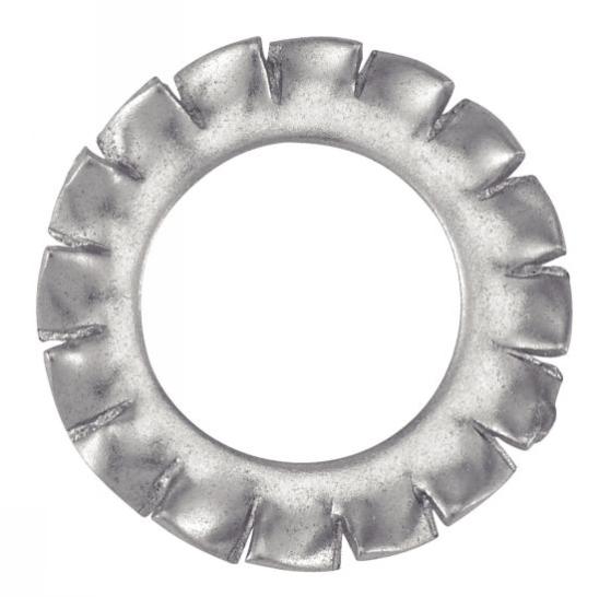 20 Rondelles Frein éventail M8 – Acier Cadmié Bicromaté – Denture Extérieure – Neuf