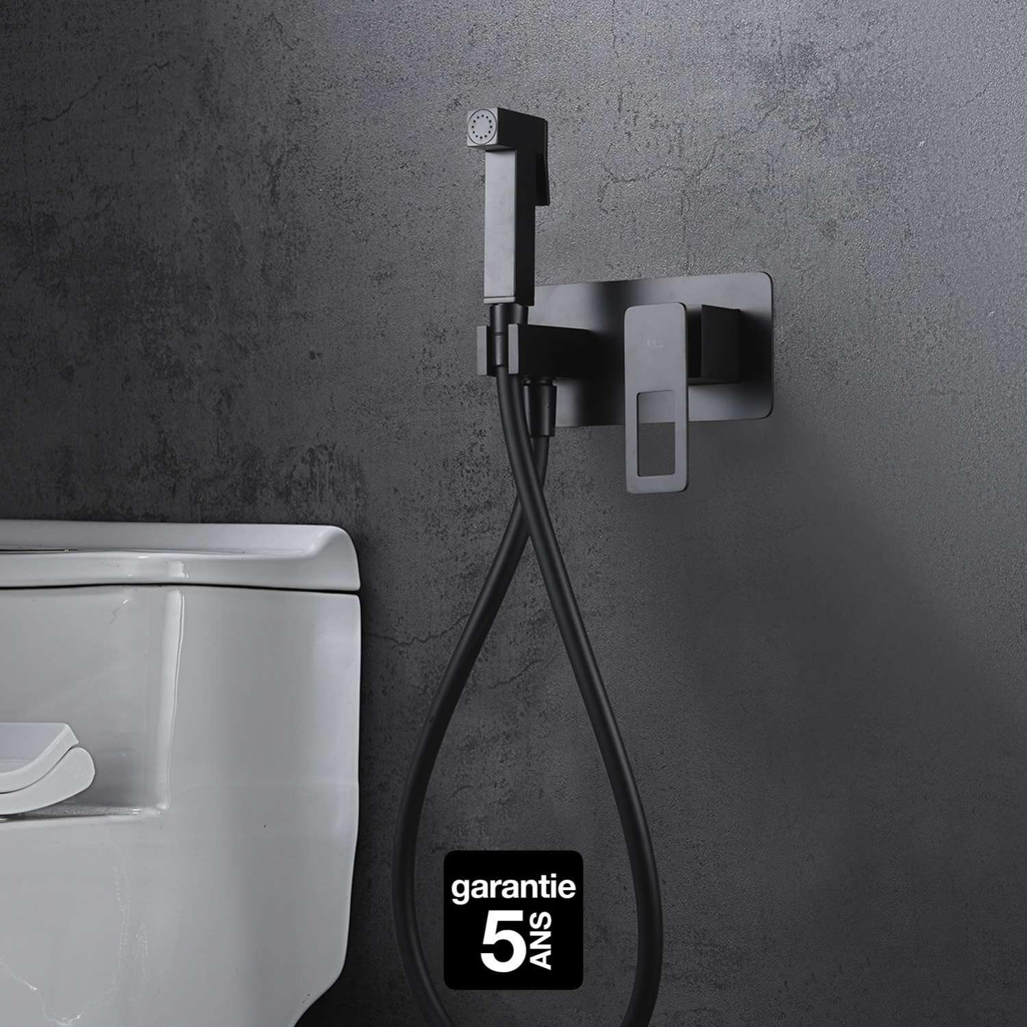 Kit Douche anticalcairette hygiénique encastrée WC ou Bidet Salle de