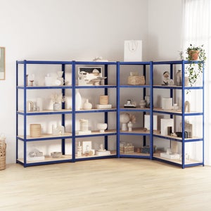 Maison Exclusive Estantería almacenaje 5 niveles azul madera