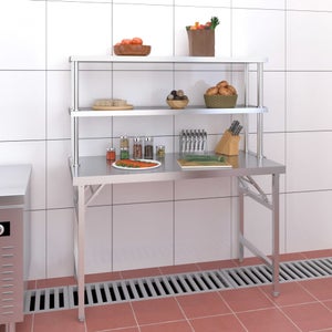 Plan de Travail Inox Central - Gamme 600 - Distform Pas Cher