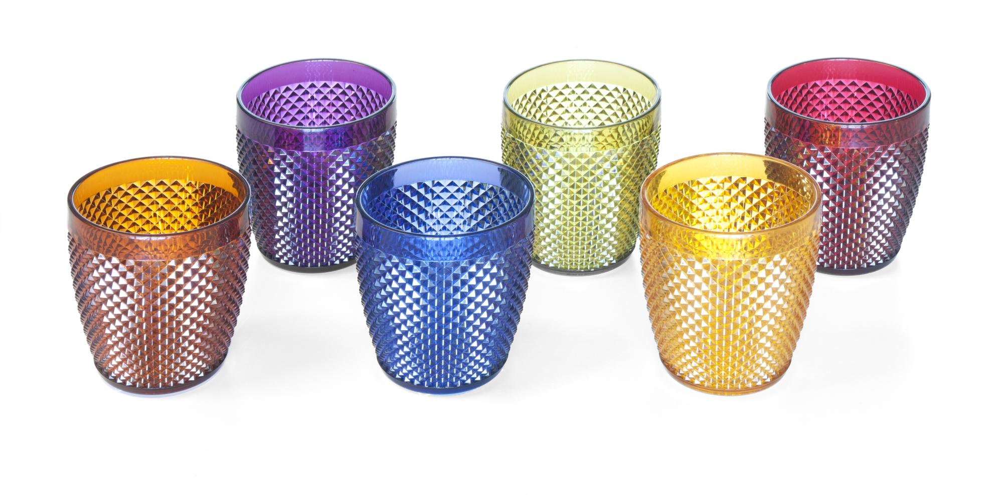 Excelsa Fiori Frida Set 6 Bicchieri In Vetro Da 250 Ml, Trasparenti Con Decorazioni Floreali, Lavabili In Lavastoviglie, Omaggio A Frida Kahlo - 2