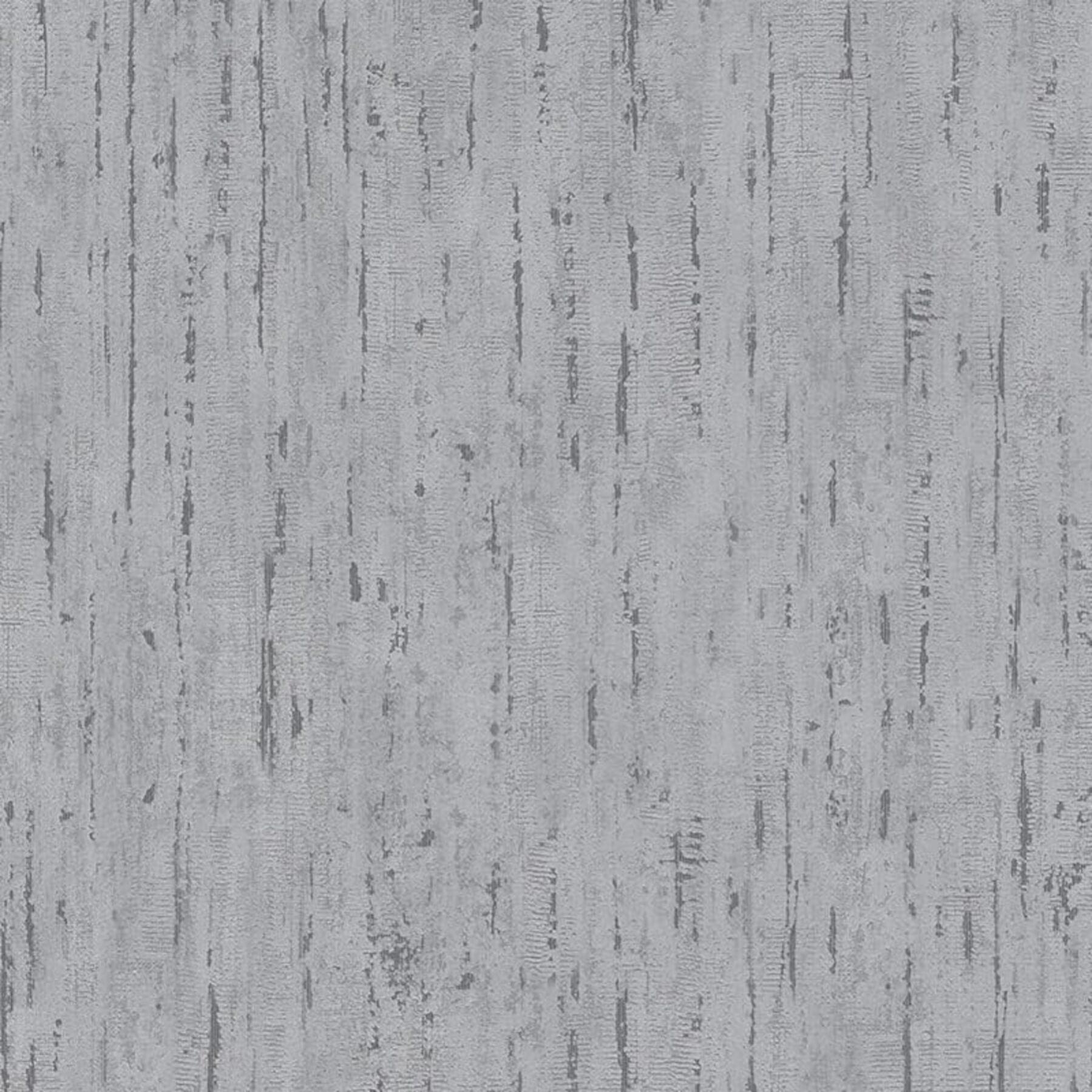 WALLCOVER Papier Peint Intissé aspect Béton Gris Argent Moderne