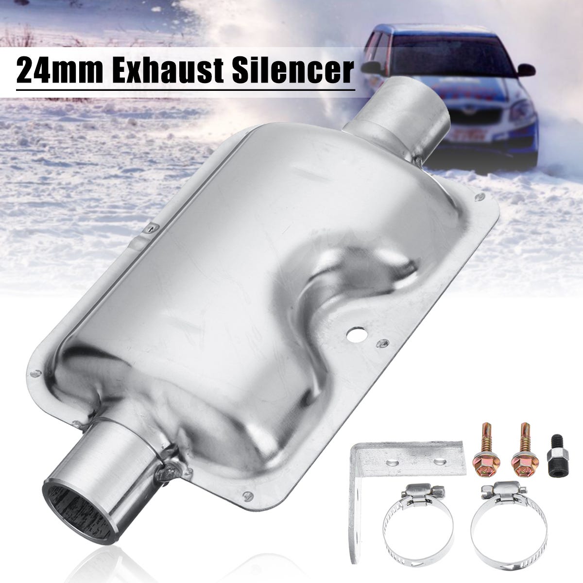 Silencieux de silencieux de tuyau d'échappement de voiture amélioré de 24  mm pour Eberspacher / webasto / chauffage diesel aérien chinois