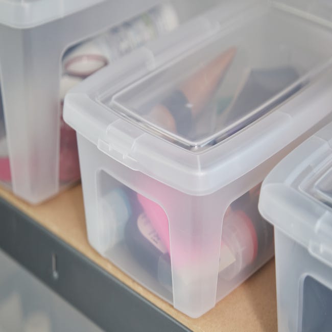 Boîtes de rangement en plastique transparent 5L avec couvercle CLEAR BOX