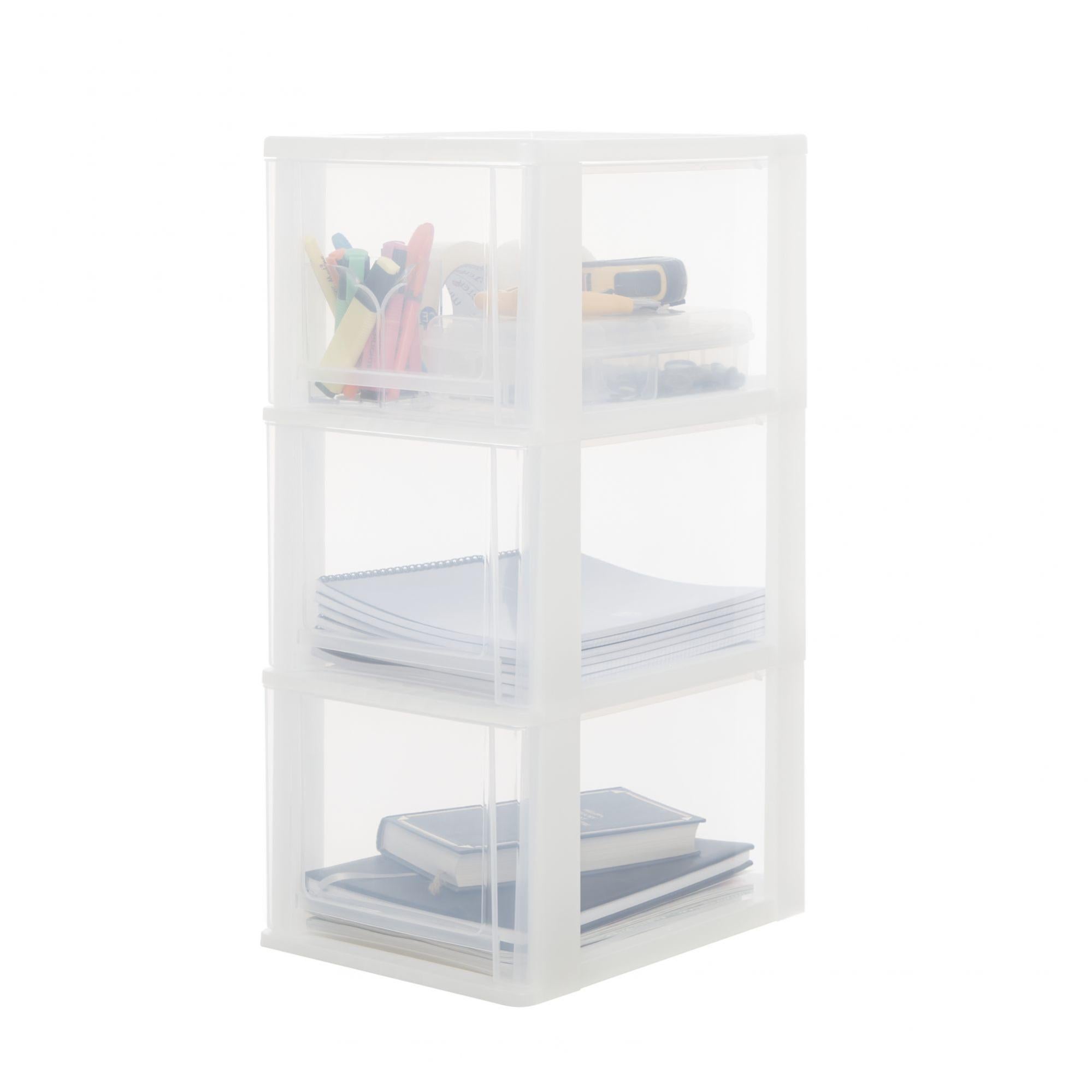 Iris Ohyama, Tiroir De Rangement, Tour De Rangement Plastique Bureau