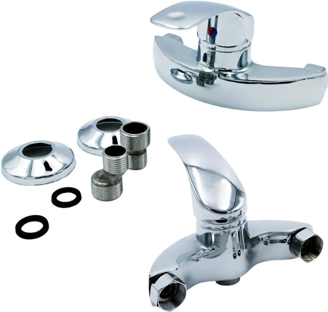 Scarico completo 1 1/4 ottone cromato lucido