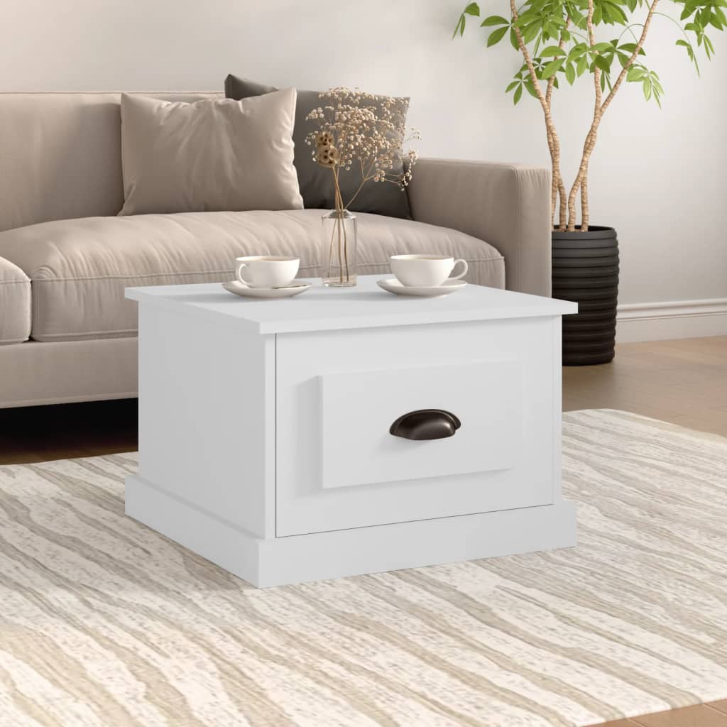 VidaXL Tavolino da Salotto Bianco 50x50x35 cm in Legno Multistrato