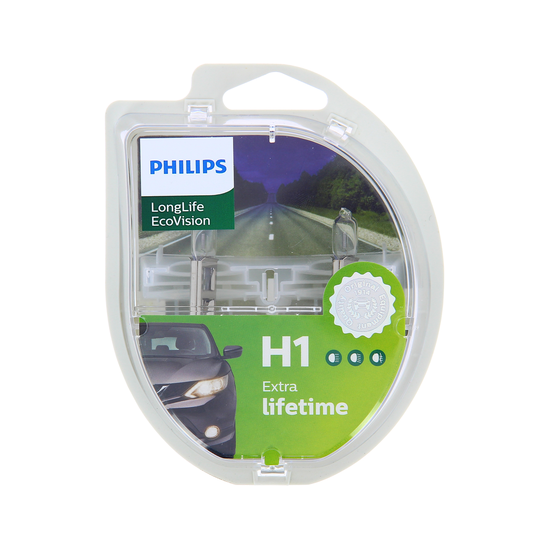 PHILIPS LongLife EcoVision 2 H1 12V 55W | Leroy Merlin