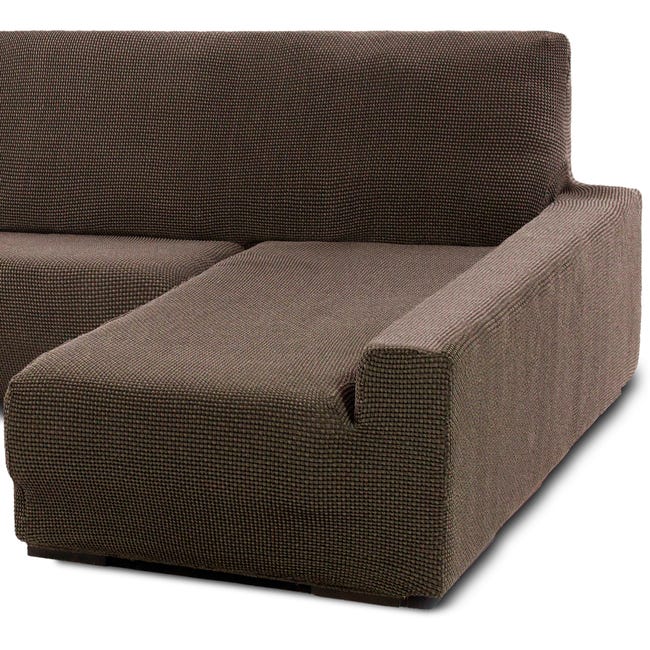 Funda para sofa chaise longue elástica tejido Poseidón. Con brazo corto o  largo. Medida: 250 a 310 cms.