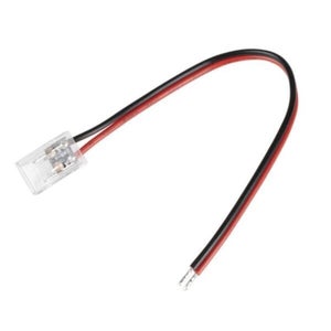 Connecteur Intermédiaire avec Câble pour Ruban LED IP68 12mm 2Pin •  IluminaShop France