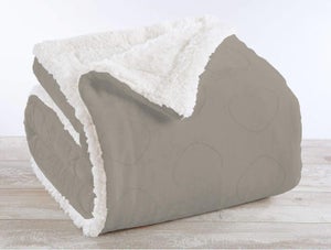 Coperta Singola Vellutata Microfibra 160x210 Cm - Beige Con Cuori Oro, Morbida E Calda - Foto 11