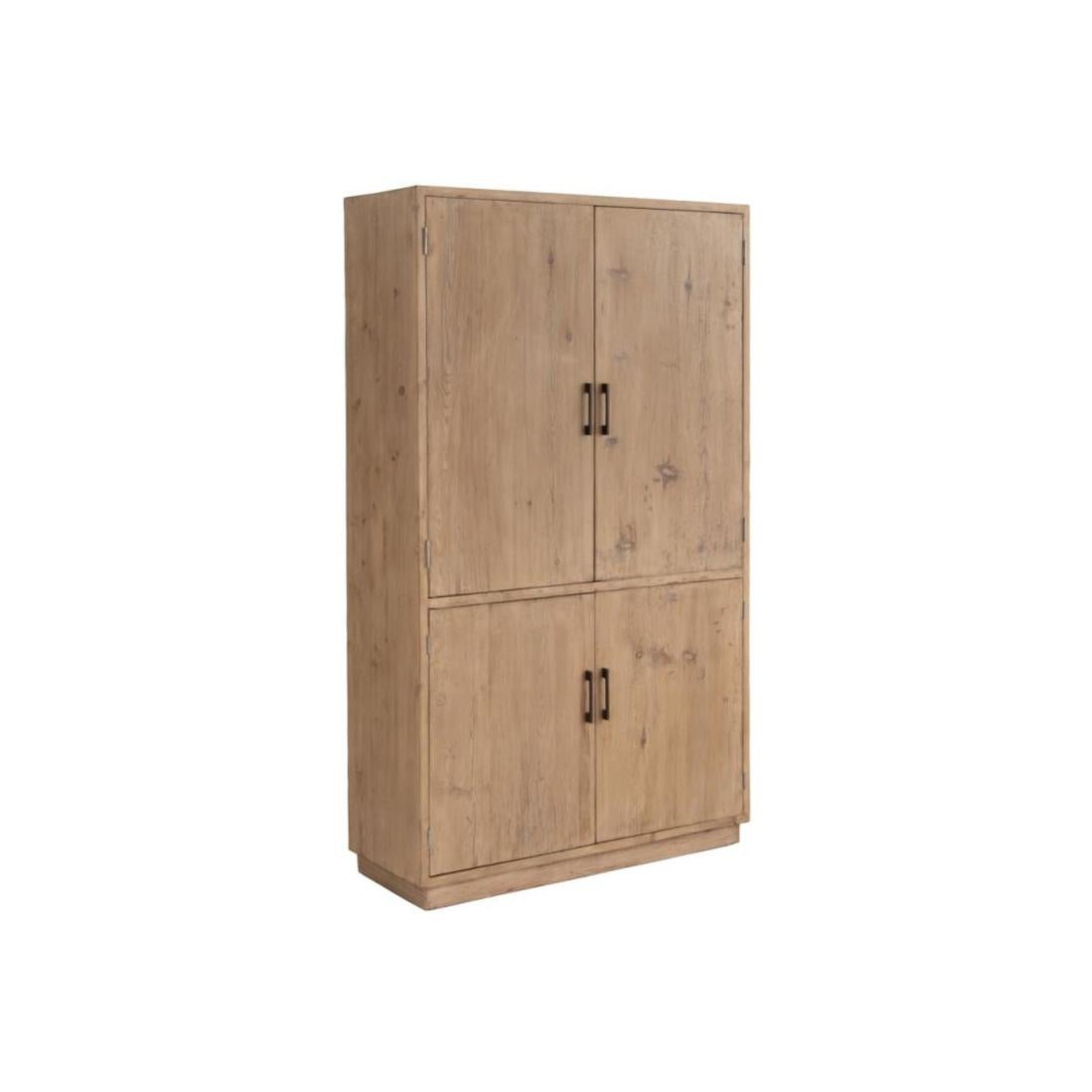 Armoire 4 portes Bois massif d'orme LINI Leroy Merlin