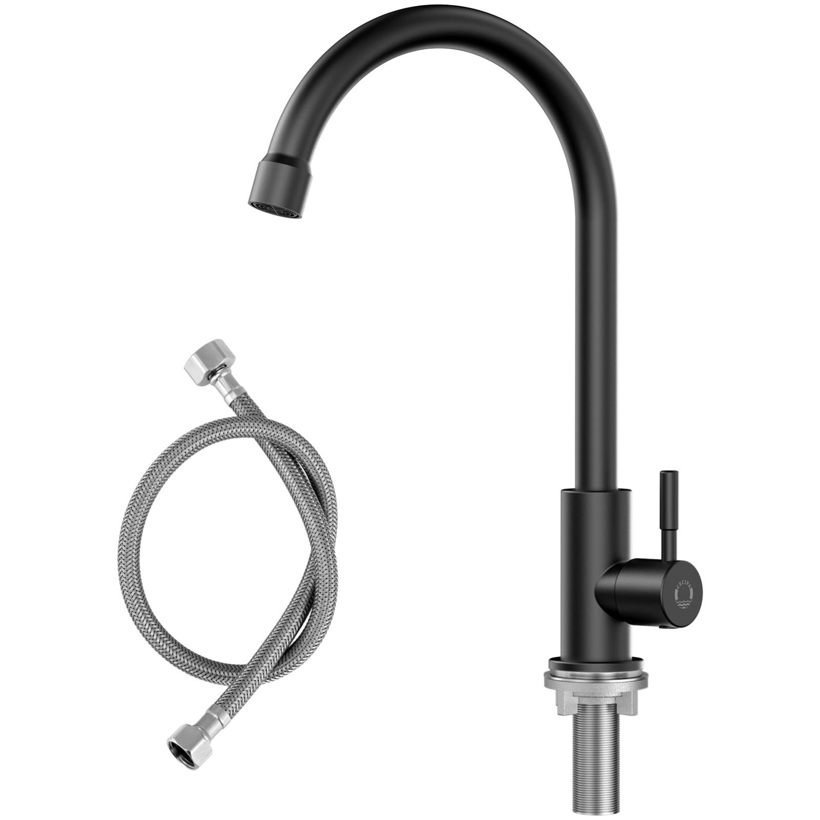 CECIPA de Cuisine Noir d'évier de cuisine à eau