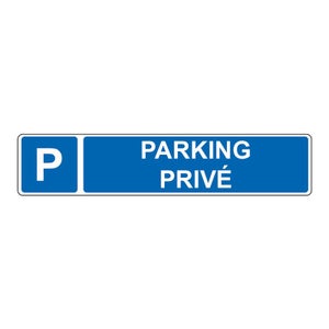 Panneau d'indication horizontal parking privé