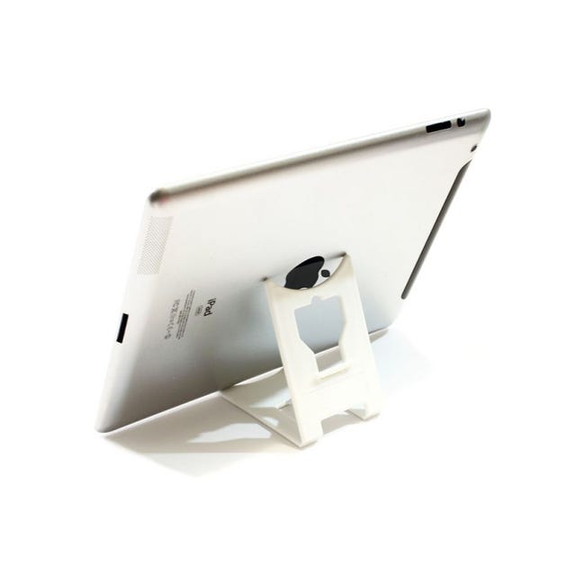 Support de bureau pliable pour tablette max 10 - Couleur blanc - Support  tablette modèle LARGE