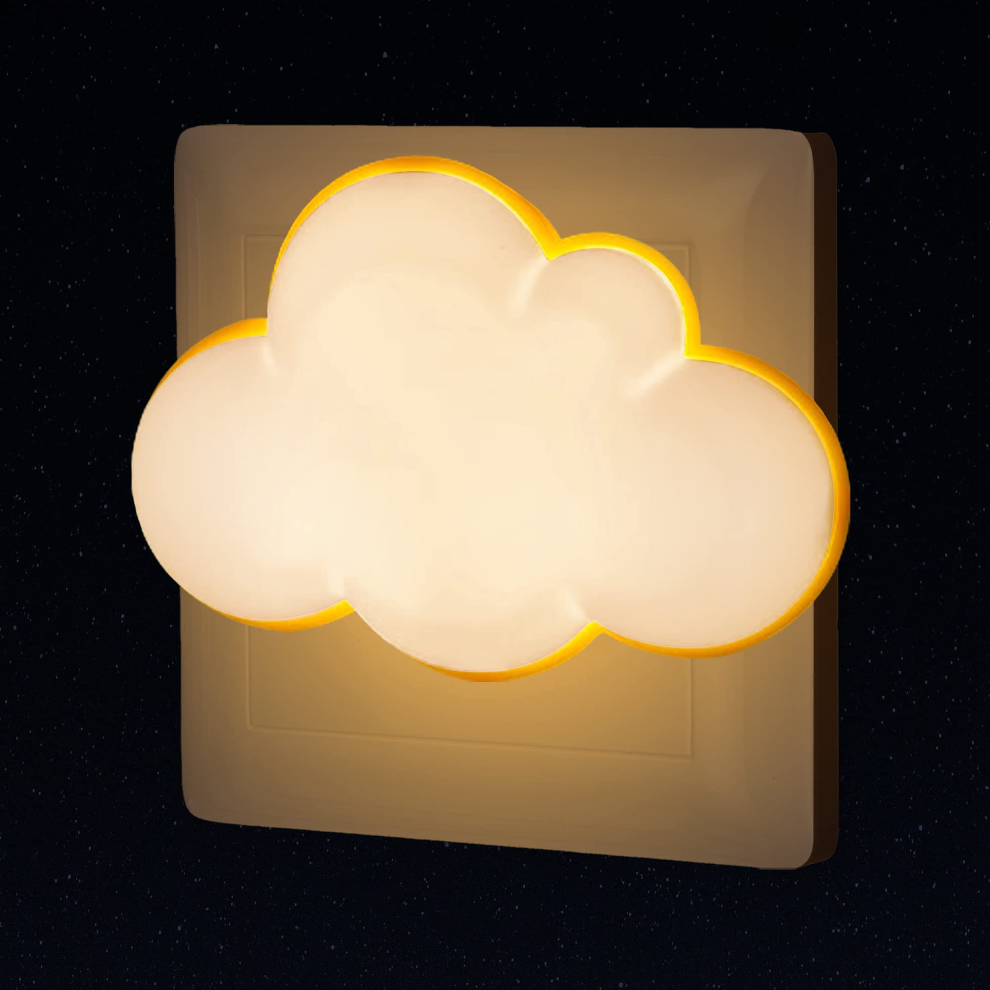 Luz Nocturna Nube Enchufe Eléctrico, Juego de 2 Lámparas de Noche Infantiles  Nómadas con Sensor Crepuscular, Lámpara de Pared LED