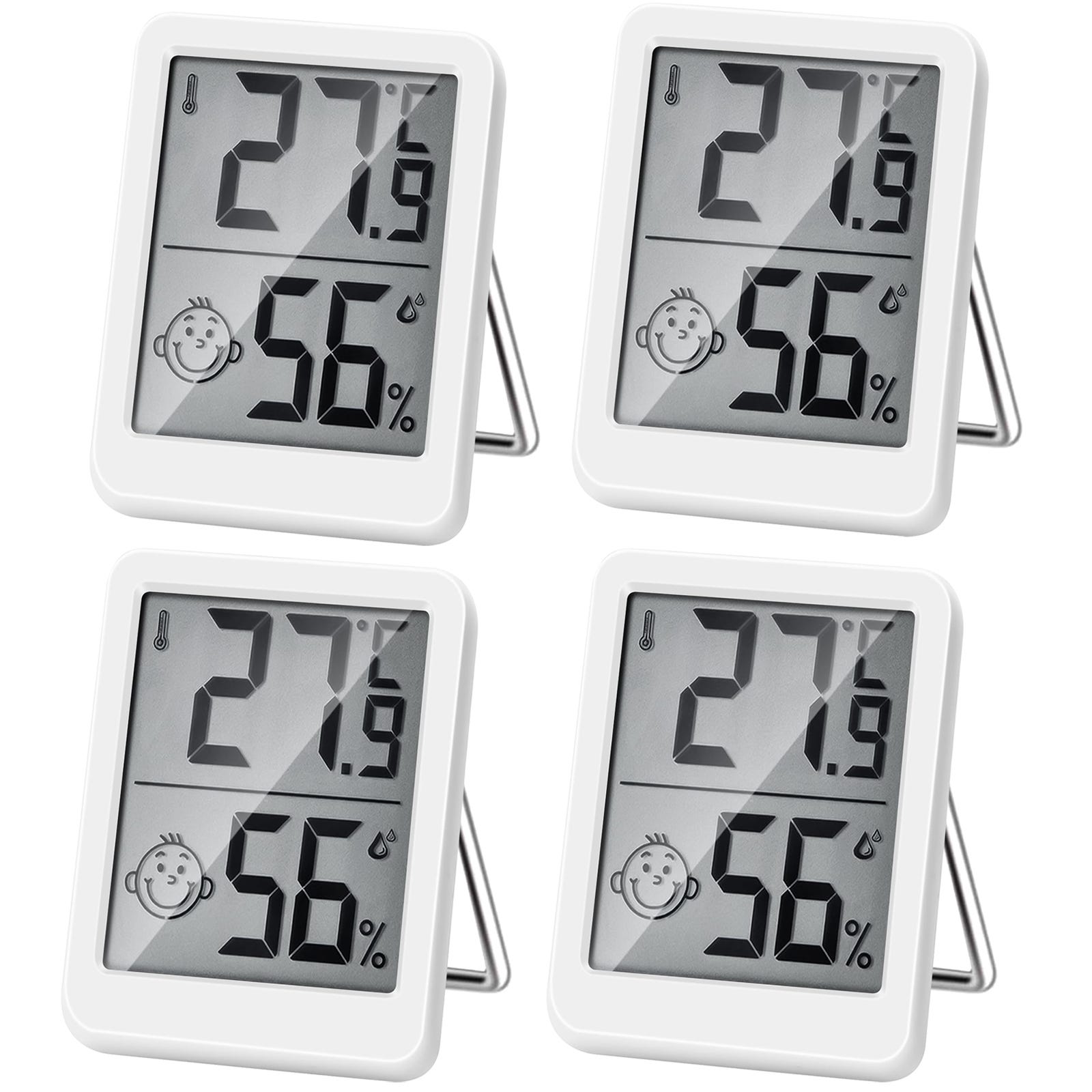 Thermo-hygromètre numérique, thermomètre-hygromètre intérieur portable avec  haut